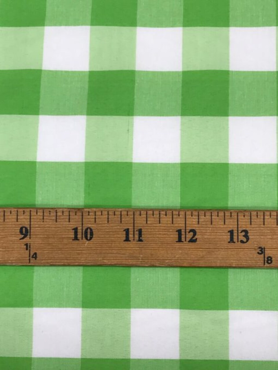 1 Yard Fresh Lime Gingham Checkered Poly Cotton Fabric 1 Inch Classic 58/59 Inch Wide Lightweight Non-Stretch